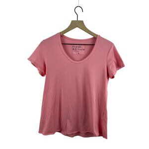 Frank & Eileen Women's XS Essential Scoop Neck Tee Lab Short Sleeve T-Shirt Pink